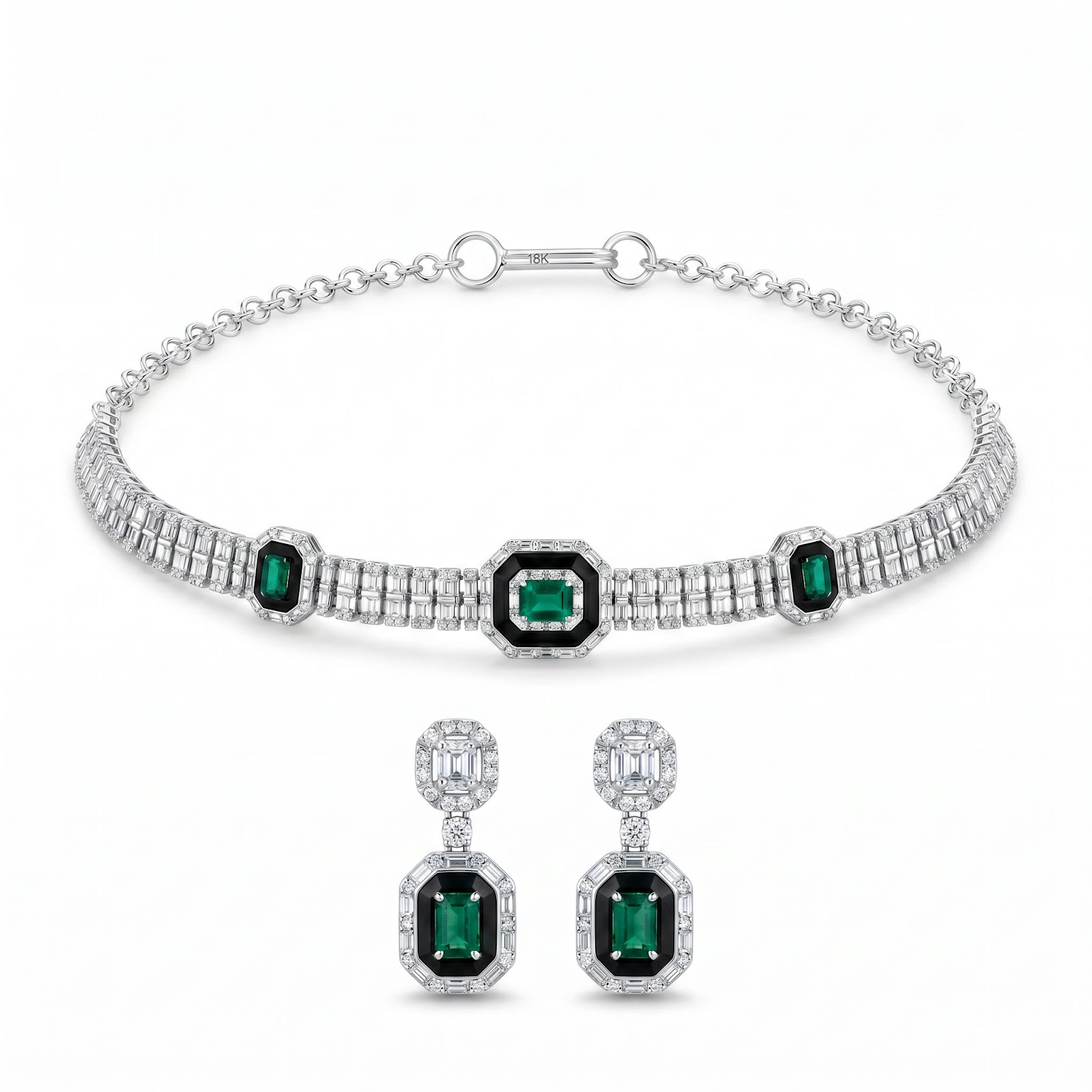 1-PvfI6Io8pXDH3Zhc2AoFqvQDq27AnWSs1600OJNK00094.jpg 18K Gold Diamond Half Set - 7.17ct - Image 1
