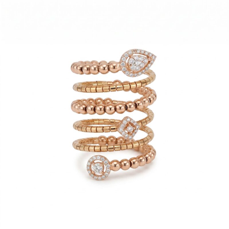 18K Gold Diamond Ring - 0.39ct