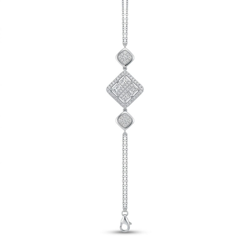 18K Gold Diamond Bracelet - 1.37ct