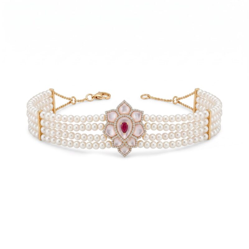 18K Gold Diamond Bracelet - 0.38ct