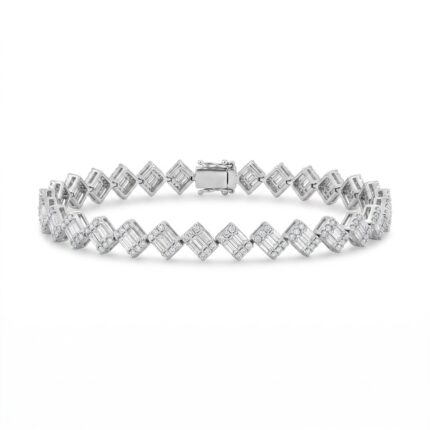 18K Gold Diamond Bracelet - 3.22ct