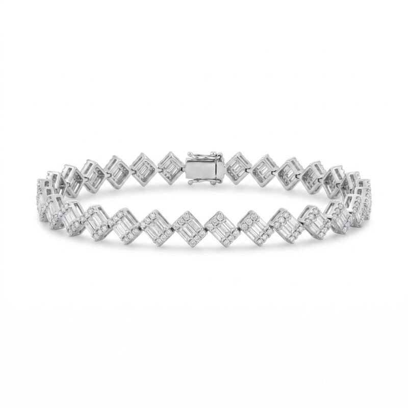18K Gold Diamond Bracelet - 3.22ct