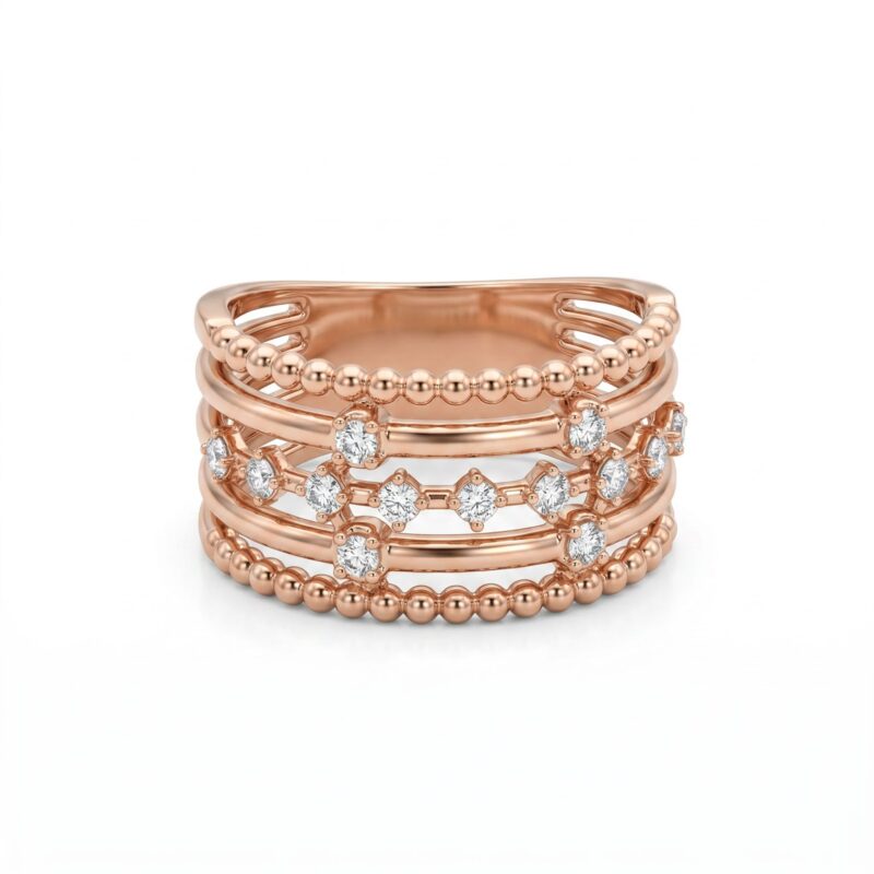 18K Gold Diamond Ring - 0.27ct