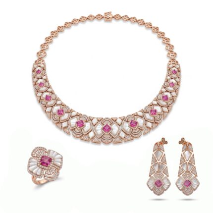 18K Gold Diamond Set - 8.39ct
