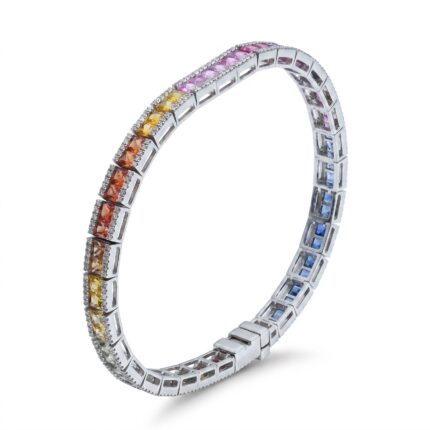 18K Gold Diamond Bracelet - 0.948ct