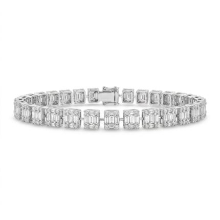 18K Gold Diamond Bracelet - 4.28ct