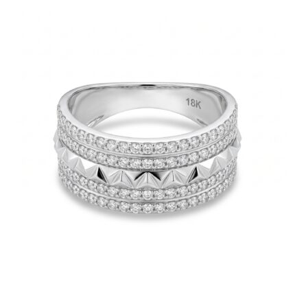 18K Gold Diamond Ring - 0.70ct 3.23G