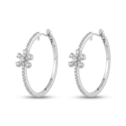 18K Gold Diamond Earring - 0.51ct 7.49g