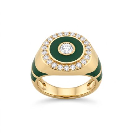 18K Gold Diamond Ring - 0.37ct 4.28g