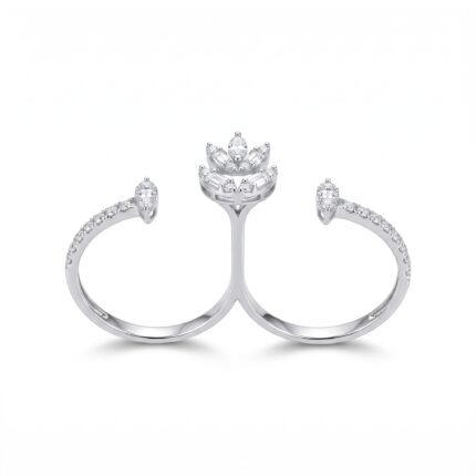 18K Gold Diamond Ring - 0.57ct 3.84G