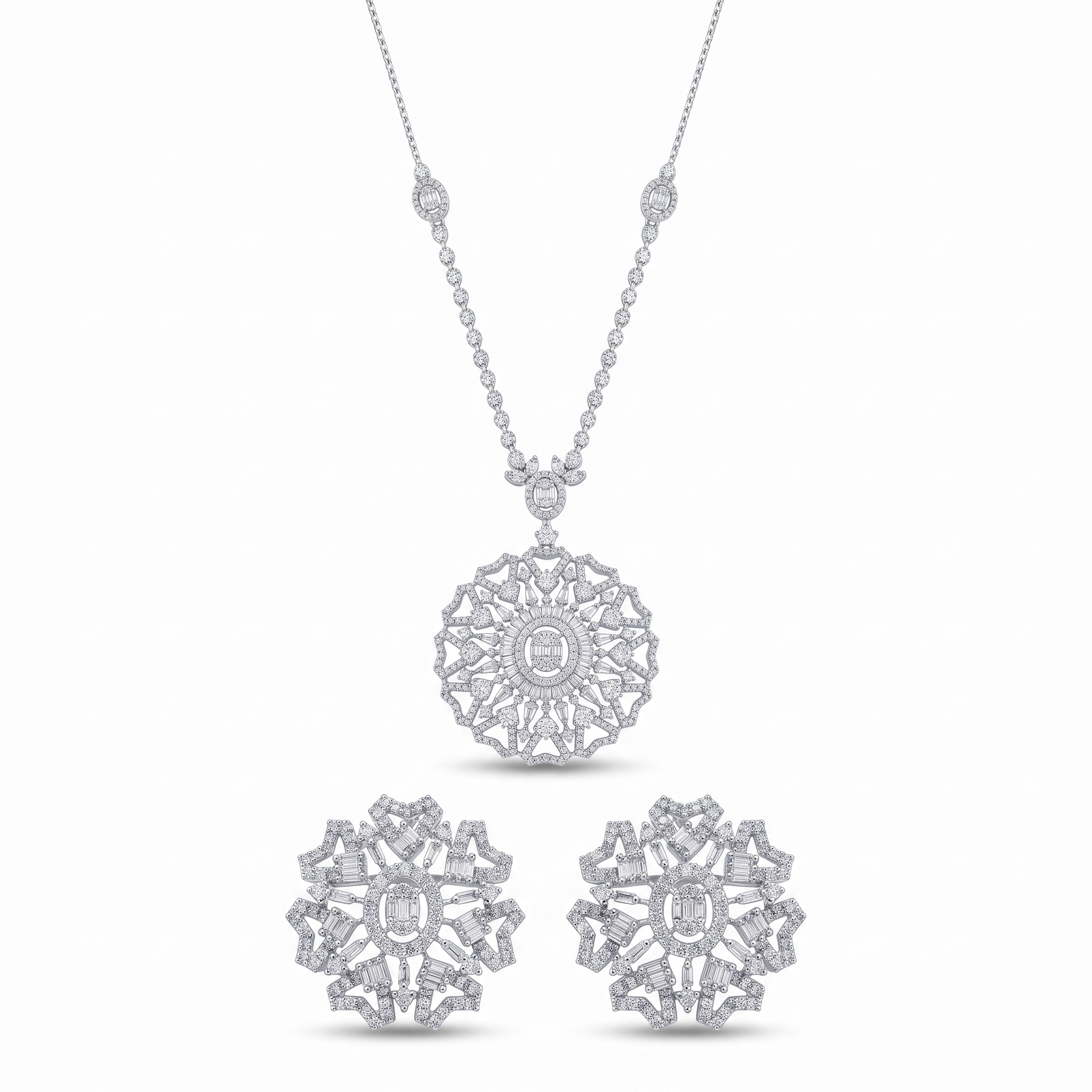 a461d9910875646b0594fc1f3c313f5e.jpg 18K Gold Diamond Long Chain - 6.74ct 38.07G - Image 1