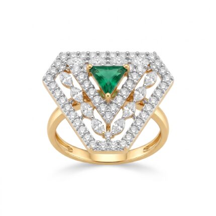 18K Gold Diamond Ring - 0.92ct 3.90g