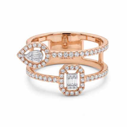 18K Gold Diamond Ring - 0.60ct 4.60g