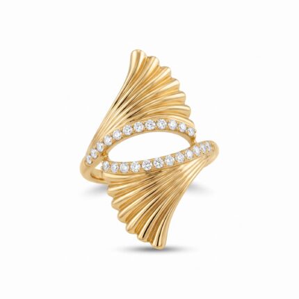 18K Gold Diamond Ring - 0.45ct 5.37g